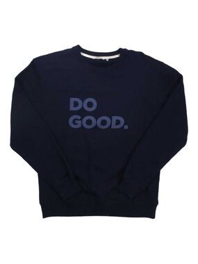 cotopaxi Navy Crewneck Sweatshirt with DO GOOD. Logo